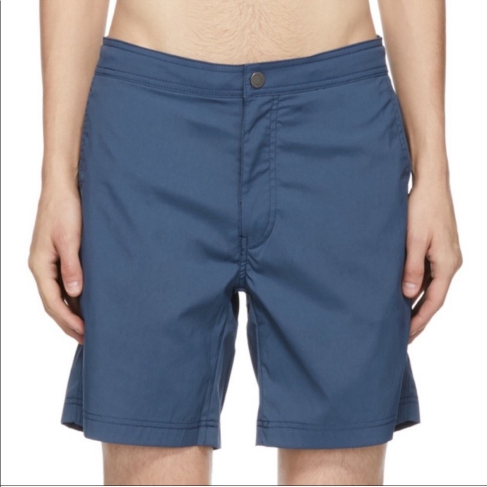 Onia The Calder Navy Blue Board Shorts Sz 34